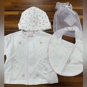 Kissy Kissy White and Pink Rose Set